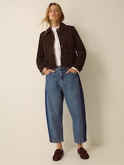 Monsoon Brown Maude Fringe Suede Jacket - Image 3 of 4