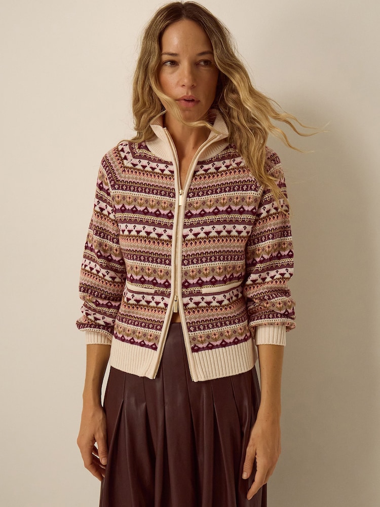 Monsoon Fie Fair Isle Cardigan - صورة 1 من 4
