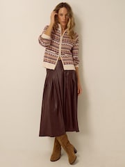 Monsoon Fie Fair Isle Cardigan - صورة 4 من 4