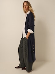 Monsoon Blue Sadie Knit Longline Cardigan - Image 1 of 5