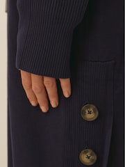 Monsoon Blue Sadie Knit Longline Cardigan - Image 2 of 5