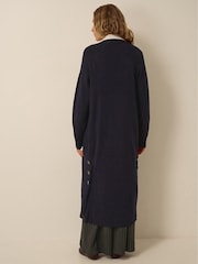 Monsoon Blue Sadie Knit Longline Cardigan - Image 3 of 5