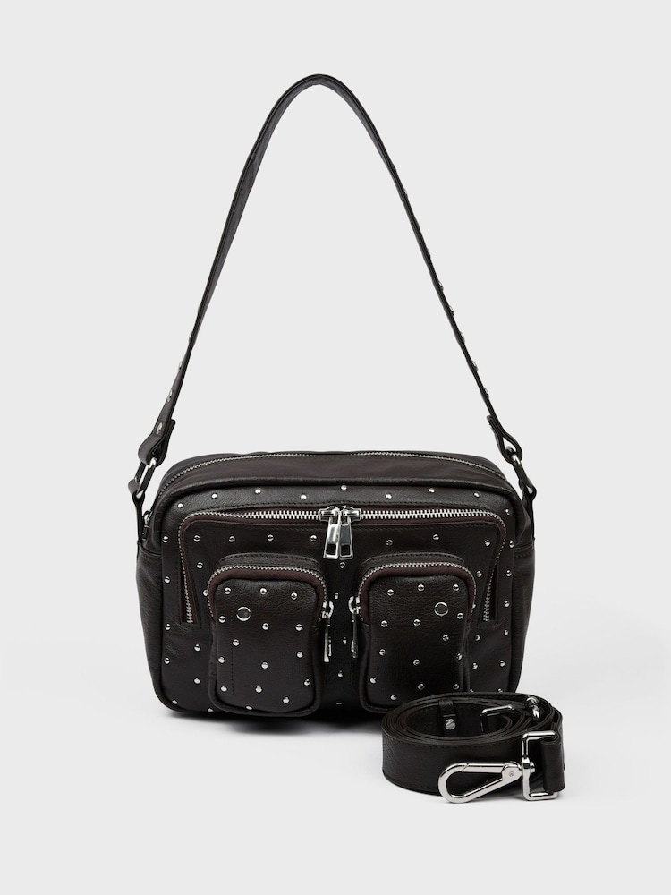 NÚNOO Brown Ellie Rivet Mountain Bag - Image 1 of 4 NÚNOO Brown Ellie Rivet Mountain Bag - Image 1 of 4