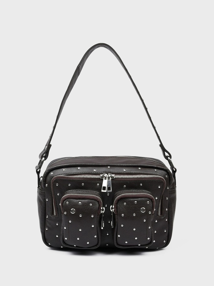 NÚNOO Brown Ellie Rivet Mountain Bag - Image 2 of 4 NÚNOO Brown Ellie Rivet Mountain Bag - Image 2 of 4