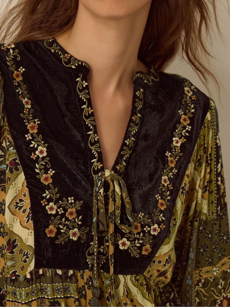 Monsoon Laoise Floral Patchwork Top - صورة 3 من 3