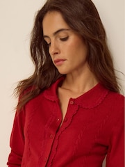 سترة كارديغان محبوكة بنمط مجدول Carey من Monsoon - صورة 2 من 4