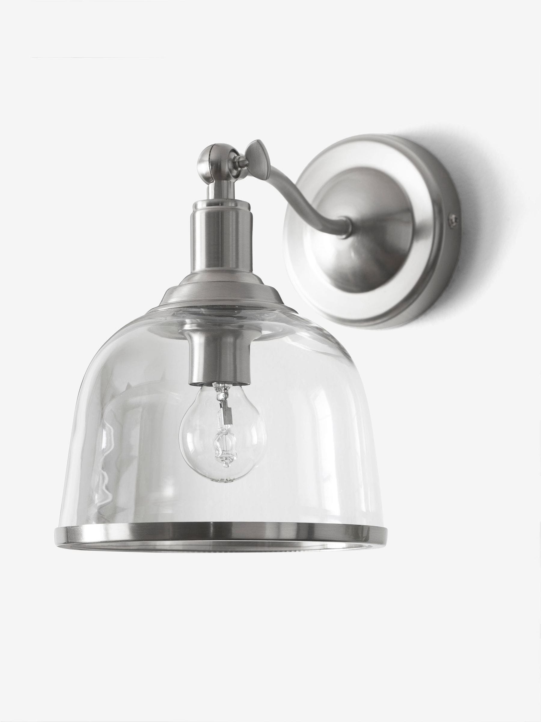 Chrome wall lights next top