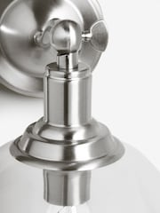 Brushed Chrome Gloucester Mains Operated Wireless Wall Light - Image 8 of 8