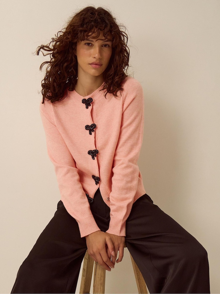 Monsoon Bonny Beaded Bow Cardigan - Εικόνα 1 από 4 Monsoon Bonny Beaded Bow Cardigan - Εικόνα 1 από 4
