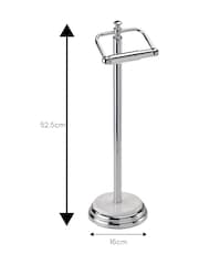 Showerdrape White Opera Freestanding Toilet Roll Holder - Image 4 of 4