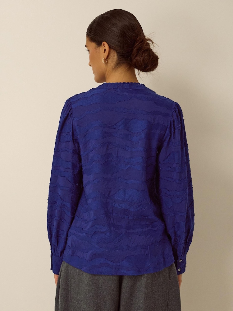 Bluză Monsoon Jane din jacard - Imaginea 2 din 3
