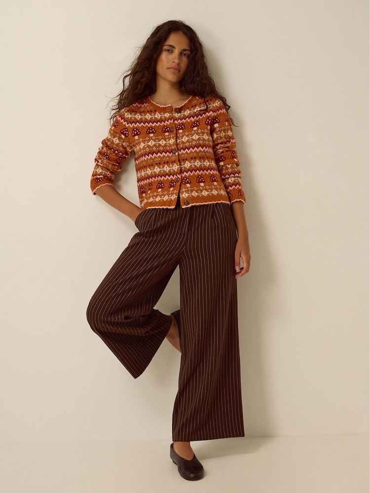 Monsoon Orange Mia Mushroom Knit Cardigan - Image 4 of 4 Monsoon Orange Mia Mushroom Knit Cardigan - Image 4 of 4