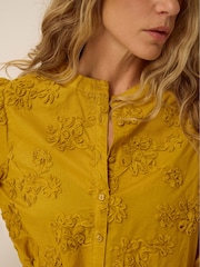Monsoon Yellow Blair Floral Appliqué Blouse - Image 2 of 4