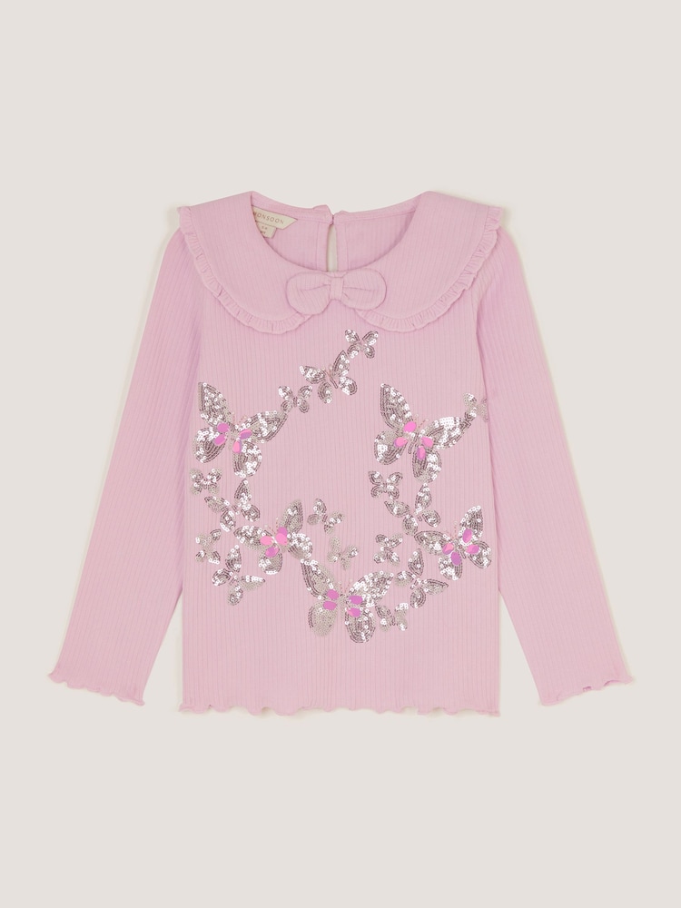 Monsoon Sequin Butterfly Long Sleeve Top - Larawan 1 ng 3 Monsoon Sequin Butterfly Long Sleeve Top - Larawan 1 ng 3