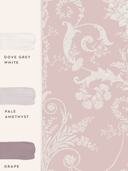Laura Ashley Amethyst Josette 10M Wallpaper - Image 4 of 4