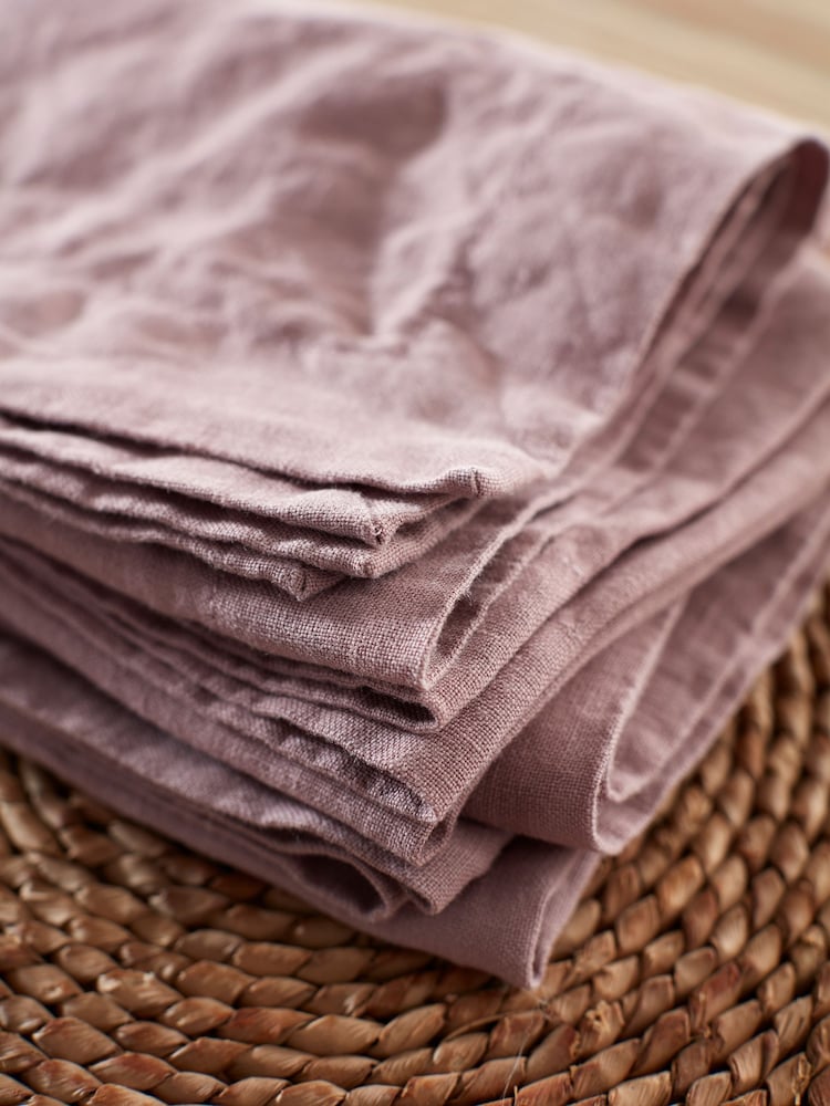 Secret Linen Store Vintage Rose Linen Napkins - Image 2 of 3