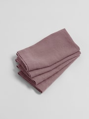 Secret Linen Store Vintage Rose Linen Napkins - Image 3 of 3