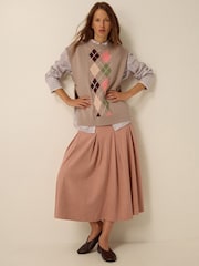 Monsoon Ariana Argyle Knitted Vest - Bild 2 von 4