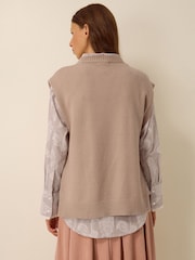 Monsoon Ariana Argyle Knitted Vest - Bild 3 von 4