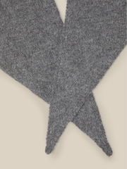 Monsoon Grey Fae Knitted Triangle Scarf - Image 2 of 2