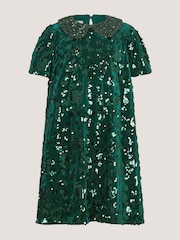 فستان حفلات Esmeralda بياقة مزينة بالترتر من Monsoon - Image 2 of 4