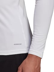 adidas White Teamwear Base Layer Long Sleeve Top - Image 6 of 8