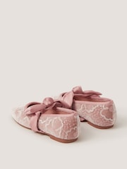Monsoon Pink Floral Lace Mary Jane Ballet Flats - Image 3 of 3