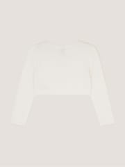 Monsoon Cream Phoebe Pearl Trim Cardigan - Image 3 of 4