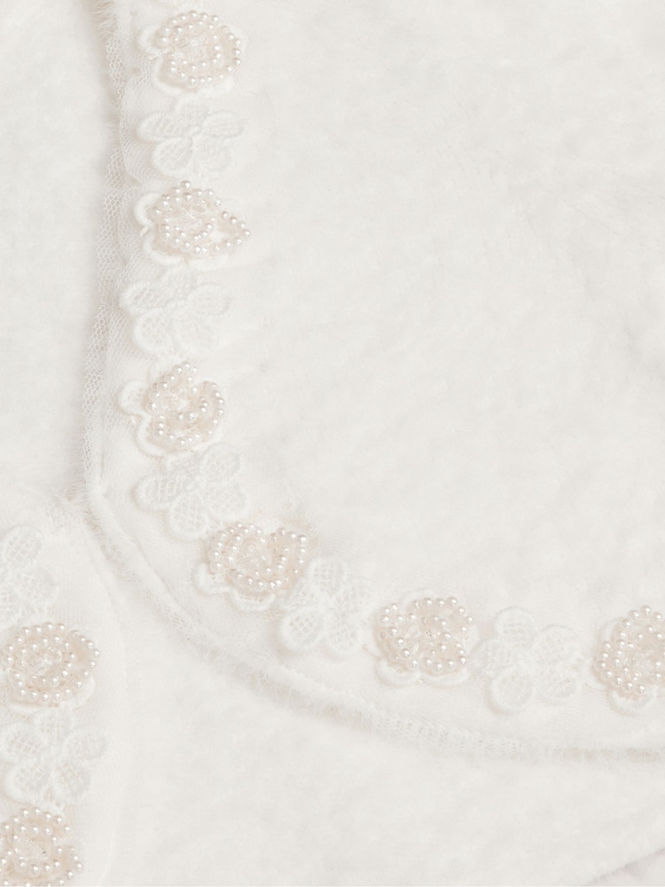 Monsoon Cream Phoebe Pearl Trim Cardigan - Image 4 of 4 Monsoon Cream Phoebe Pearl Trim Cardigan - Image 4 of 4