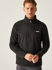 Regatta Black Shower Resistant Cera V Full Zip Softshell Jacket - Image 1 of 6
