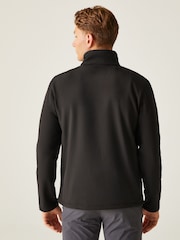 Regatta Black Shower Resistant Cera V Full Zip Softshell Jacket - Image 2 of 6