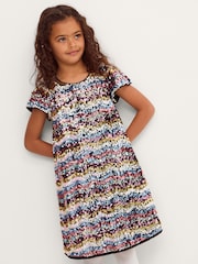 Monsoon Black Sequin Stripe Party Dress - Image 1 of 4