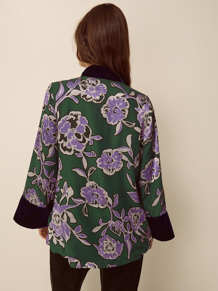 Monsoon Willow Kimonojacke mit Floralprint - Bild 2 von 2 Monsoon Willow Kimonojacke mit Floralprint - Bild 2 von 2