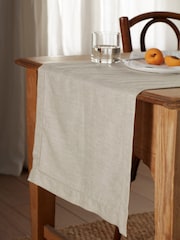 Secret Linen Store Natural Twill Cotton Linen Table Runner - Image 1 of 3