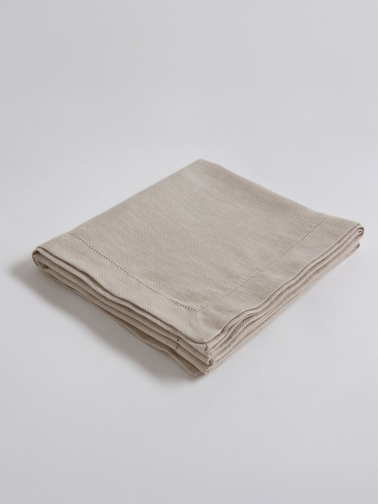 Secret Linen Store Natural Twill Cotton Linen Table Runner - Image 3 of 3 Secret Linen Store Natural Twill Cotton Linen Table Runner - Image 3 of 3