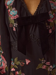Monsoon Margot Floral Embroidered Midi Dress - Εικόνα 4 από 6