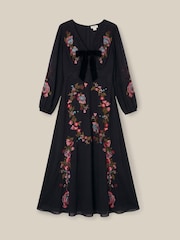 Monsoon Margot Floral Embroidered Midi Dress - Εικόνα 6 από 6