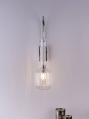 Dar Lighting Silver Eifel Wall Light - Image 2 of 4