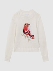 Reiss Ivory River 4-9 yrs Casual Knitted Robin Jumper - Image 2 of 6