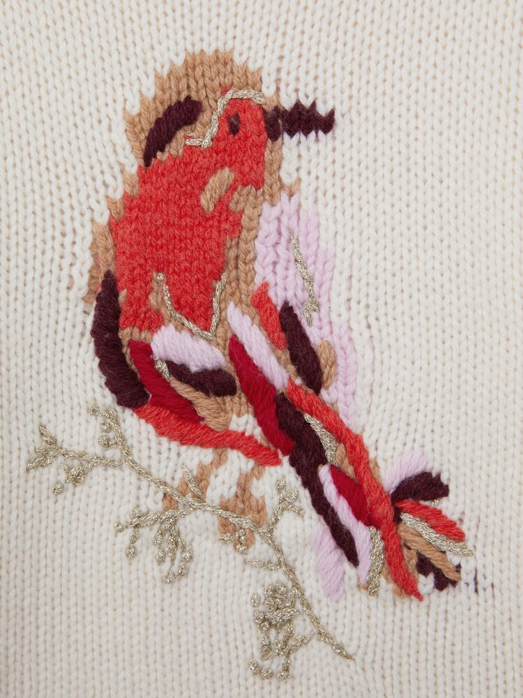 Reiss Ivory River 4-9 yrs Casual Knitted Robin Jumper - Image 6 of 6