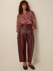 Monsoon Pink Melinda Ruffle Check Shirt - Image 4 of 5