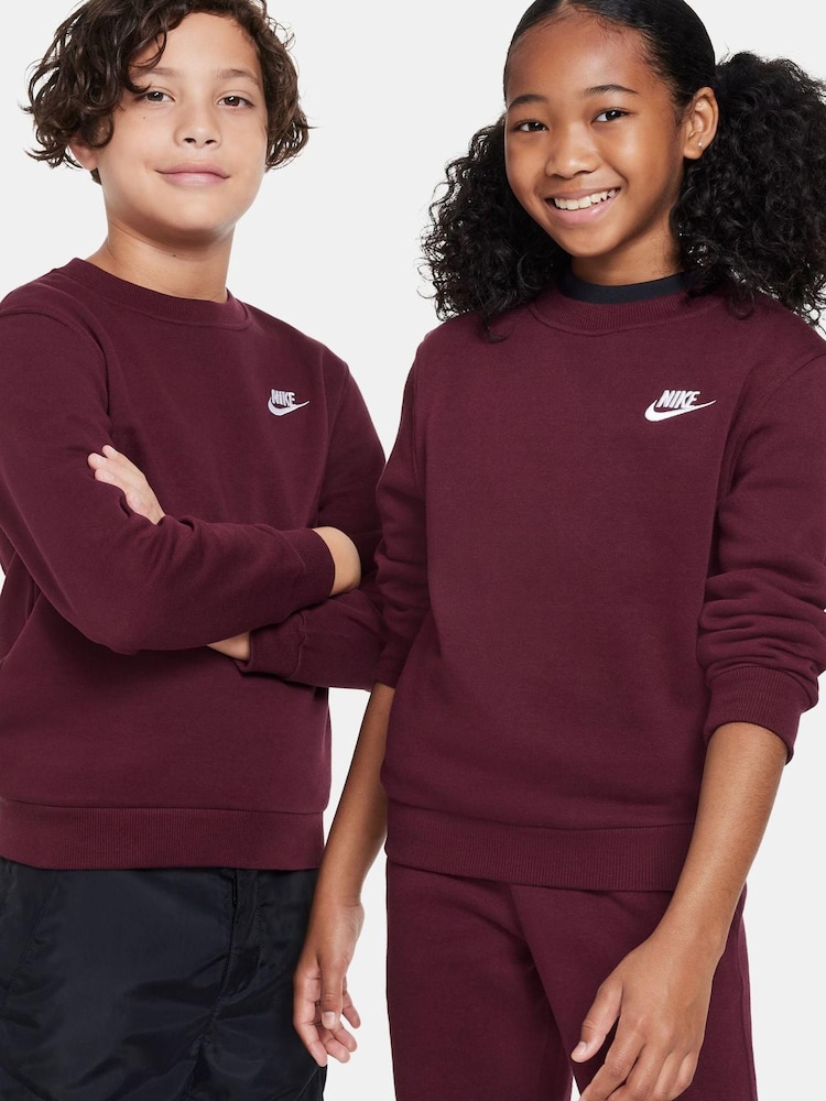 Nike Red Club Fleece Sweatshirt - Image 1 of 3