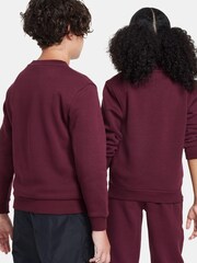 Nike Red Club Fleece Sweatshirt - Image 2 of 3