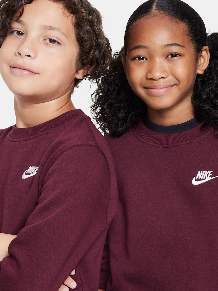 Rot - Nike Club Fleece-Sweatshirt - Bild 3 von 3 Rot - Nike Club Fleece-Sweatshirt - Bild 3 von 3