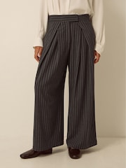 Monsoon Ambar Pinstripe Wide Leg Trousers - 5суретінің 2 суреті