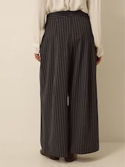 Monsoon Ambar Pinstripe Wide Leg Trousers - 5суретінің 3 суреті