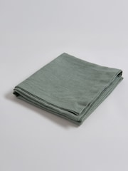 Secret Linen Store Olive Green Twill Cotton Linen Table Runner - Image 3 of 3