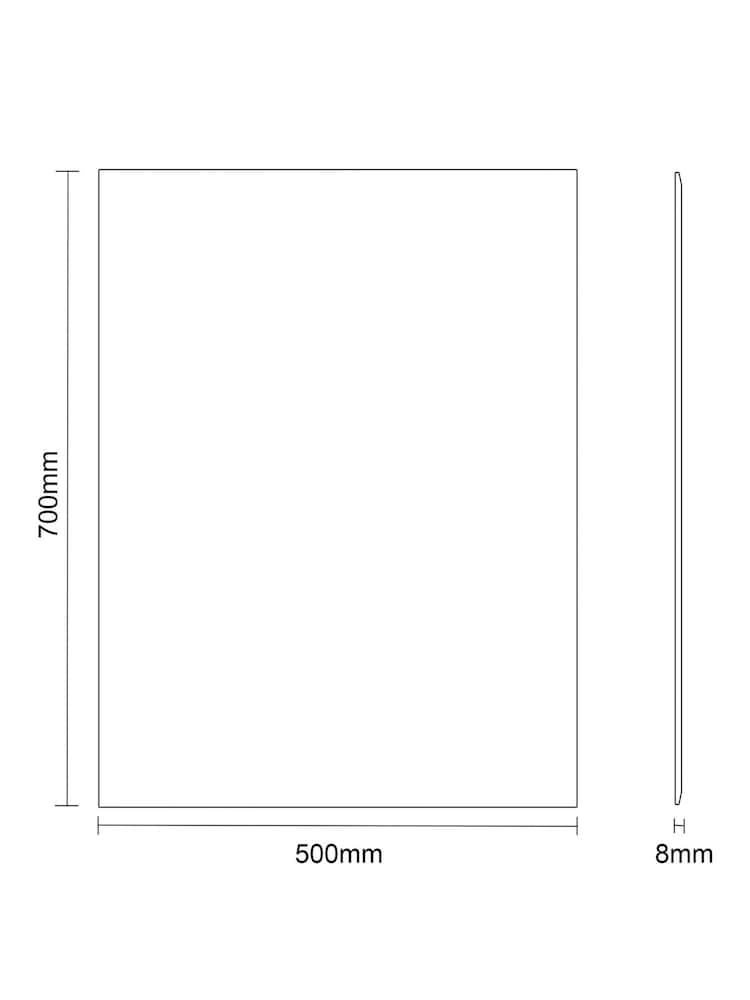Showerdrape Fairmont Large Rectangular Bathroom Mirror - Image 4 of 4