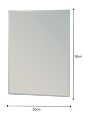 Showerdrape Fairmont large Rectangular Bathroom Mirror - 6şəkildən 5 şəkil