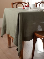 Secret Linen Store Olive Green Table Cloth - Image 1 of 3